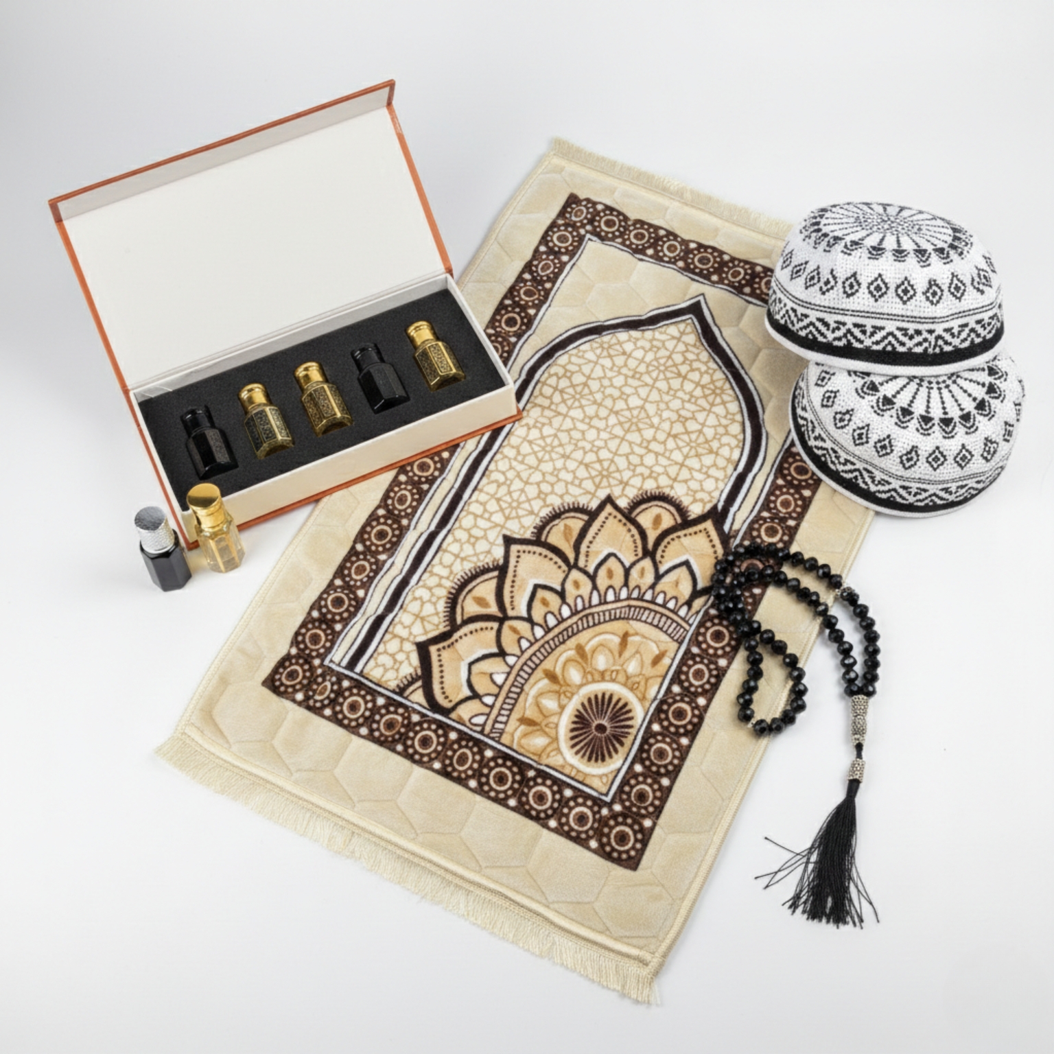 Premium Islamic Prayer Combo Set