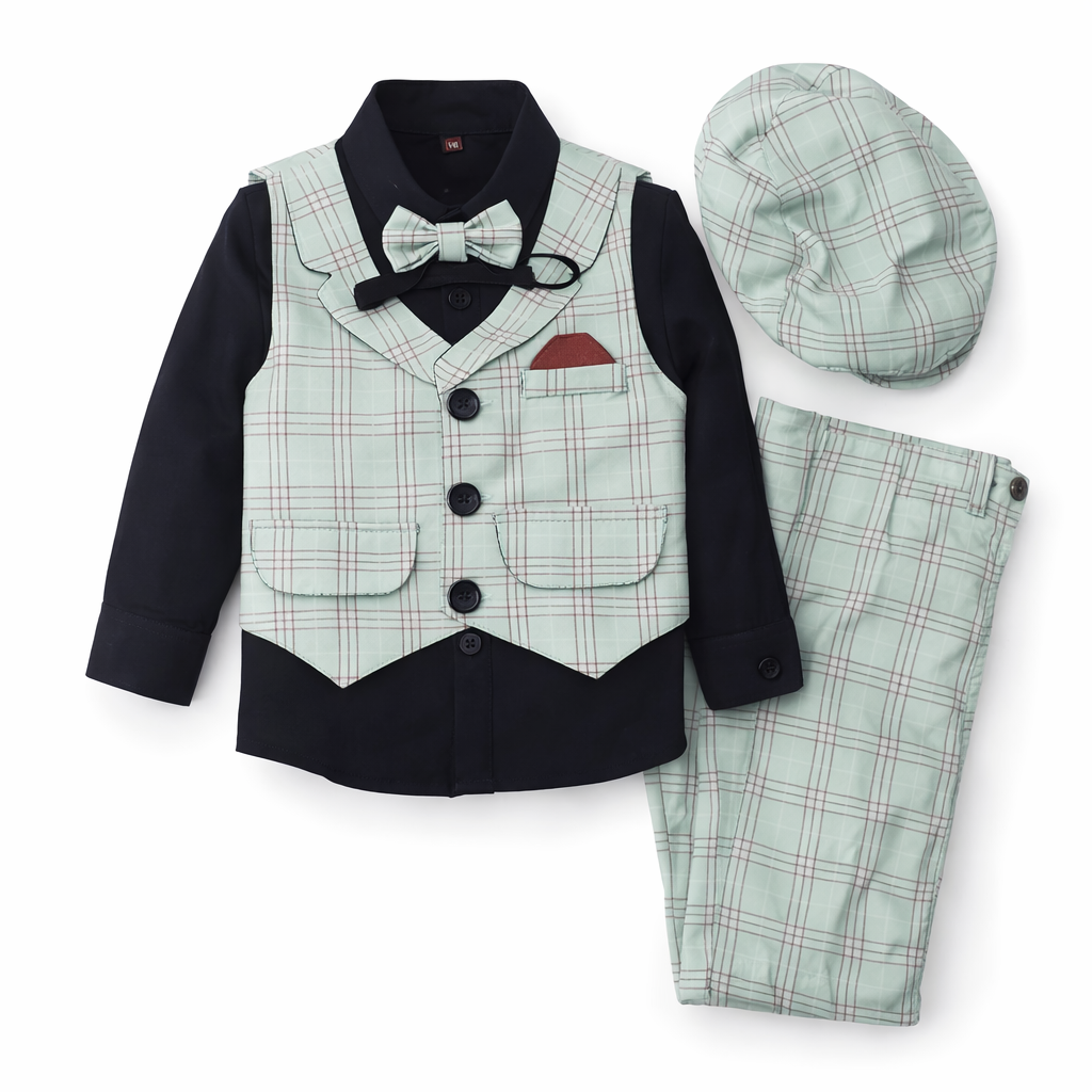 Baby party wear dress (Stripe)-