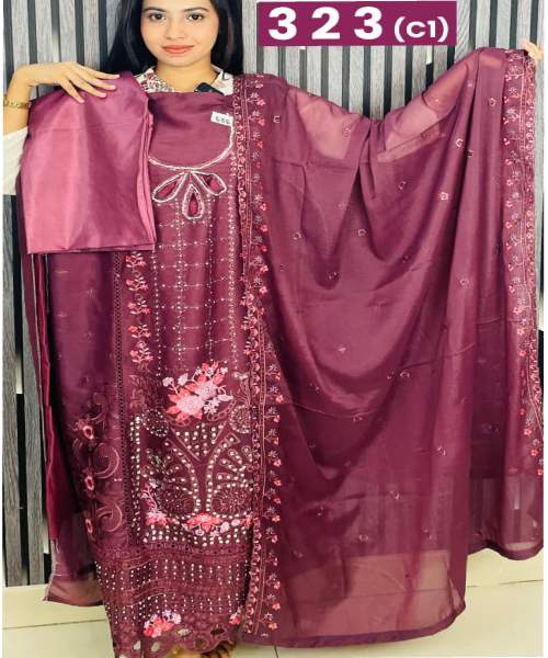 Noors Nehir Luxury Three Piece(323)-