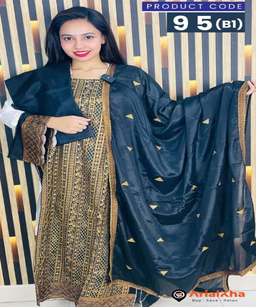 Alina Embroidered Premium Three Piece(95)-