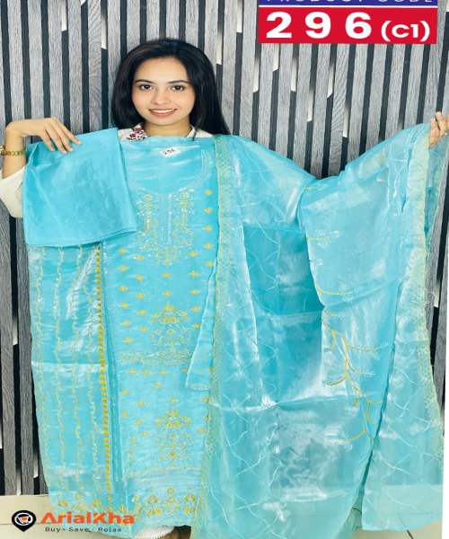 Exclusive Embroidered Three Piece(296)-