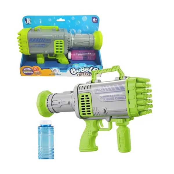 Soap Bubble Gun Bazooka 45 Hole Machine